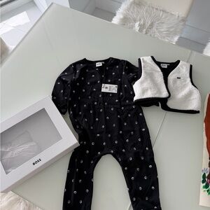 New with tags Boss Infant Ensemble in Black and White